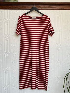 British sustainable Seasalt Cornwall Sailor stripes T-Shirt dress size 10 US